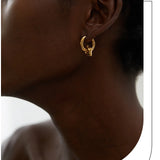 Star Moon Heart Huggie Hoop Earrings