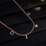Letter Star Pendant Necklace