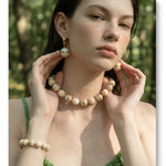 Acrylic Bead Chain Jewelry Set – Waterproof 18K Gold Plated Jewelry Set | Ezra Gems