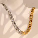 Minimalist Cuban Polished Chain Necklace – Waterproof 18K Gold Plated Necklace | Ezra Gems