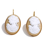 Braided Rope Resin Portrait Charm Necklace – Waterproof 18K Gold Plated Necklace | Ezra Gems