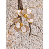 Flower Enamel Stud Earrings