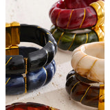 Resin Wide Statement Bangle