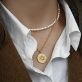 Star Glow Ray Pendant Necklace – Waterproof 18K Gold Plated Necklace | Ezra Gems