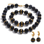 Acrylic Bead Chain Jewelry Set – Waterproof 18K Gold Plated Jewelry Set | Ezra Gems