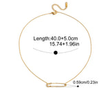 Paperclip 4-piece Jewelry Set: Necklace, Earrings, Ring, Bracelet