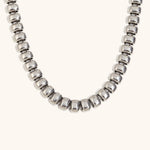 Elastic Square Bean Chain Necklace – Waterproof 18K Gold Plated Necklace | Ezra Gems