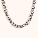 Elastic Square Bean Chain Necklace – Waterproof 18K Gold Plated Necklace | Ezra Gems