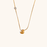 Sparkling Zircon Initial Necklace – Waterproof 18K Gold Plated Necklace | Ezra Gems