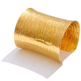 Statement Wide Metal Cuff Bracelet