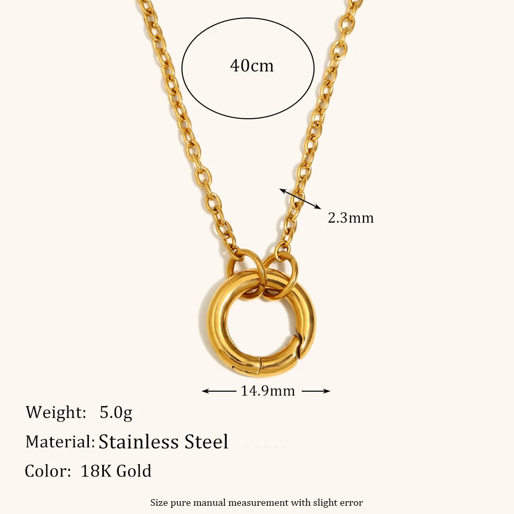DIY O-Spring Buckle Chain Necklace