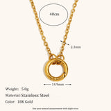 DIY O-Spring Buckle Chain Necklace