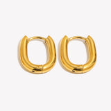 Mini O-Shape Huggie Hoop Earrings – Waterproof 18K Gold Plated Earrings | Ezra Gems