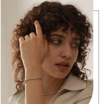 Clear Gemstone Tennis Necklace