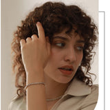 Clear Gemstone Tennis Necklace