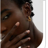 Star Moon Heart Huggie Hoop Earrings