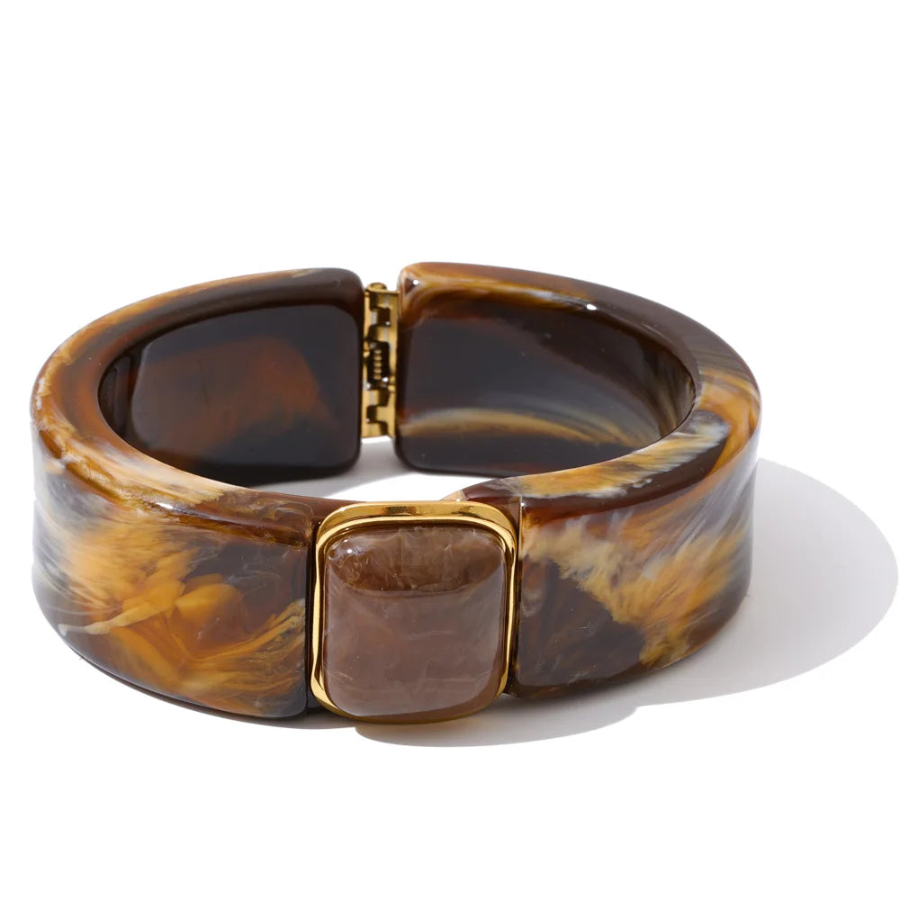 Acrylic Thick Bangle Bracelet