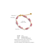 Stone & Pearl Resin Bead Bracelet