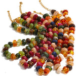 Colorful Resin Bead Chain Necklace – Waterproof 18K Gold Plated Necklace | Ezra Gems
