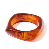 Thick Resin Cuff Bangle Bracelet