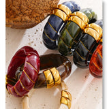 Resin Wide Statement Bangle