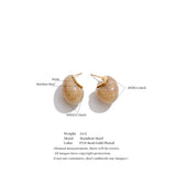 Candy Acrylic Teardrop Stud Earrings – Waterproof 18K Gold Plated Earrings | Ezra Gems
