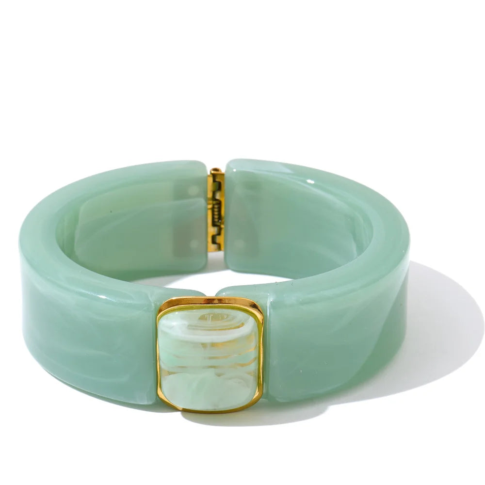 Acrylic Thick Bangle Bracelet