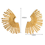 Half Sun Statement Stud Earrings