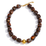Acrylic Square Beads Chain Necklace