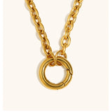 DIY O-Spring Buckle Chain Necklace
