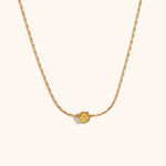 Mini Cubic Zirconia Pendant Necklace – Waterproof 18K Gold Plated Necklace | Ezra Gems