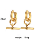 Minimalist T-Bar Pendant Necklace – Waterproof 18K Gold Plated Necklace | Ezra Gems