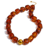 Acrylic Square Beads Chain Necklace
