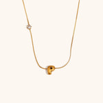 Sparkling Zircon Initial Necklace – Waterproof 18K Gold Plated Necklace | Ezra Gems