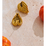 Casting Geometric Stud Earrings