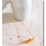 Pearl Leaf Pendant Necklace