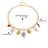 Conch Heart Porcelain Chili Pendant Necklace