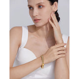 Pearl Cuban Chain Bracelet