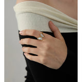 Butterfly Shell Ring - Natural Inlay Design