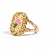 Tropical Palm Tree Ring - Rings