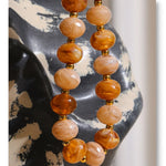 Chunky Resin Round Bead Necklace – Waterproof 18K Gold Plated Necklace | Ezra Gems