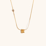 Sparkling Zircon Initial Necklace – Waterproof 18K Gold Plated Necklace | Ezra Gems