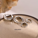 Glossy Mini Huggie Hoop Earrings – Waterproof 18K Gold Plated Earrings | Ezra Gems