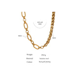 Chunky Gold Chain Statement Necklace