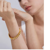 Pearl Cuban Chain Bracelet