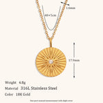 Star Glow Ray Pendant Necklace – Waterproof 18K Gold Plated Necklace | Ezra Gems