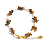 Stone & Pearl Resin Bead Bracelet