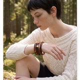 Stackable Multi-Color Resin Bangle – Waterproof 18K Gold Plated Bracelet | Ezra Gems