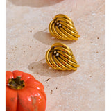Casting Geometric Stud Earrings