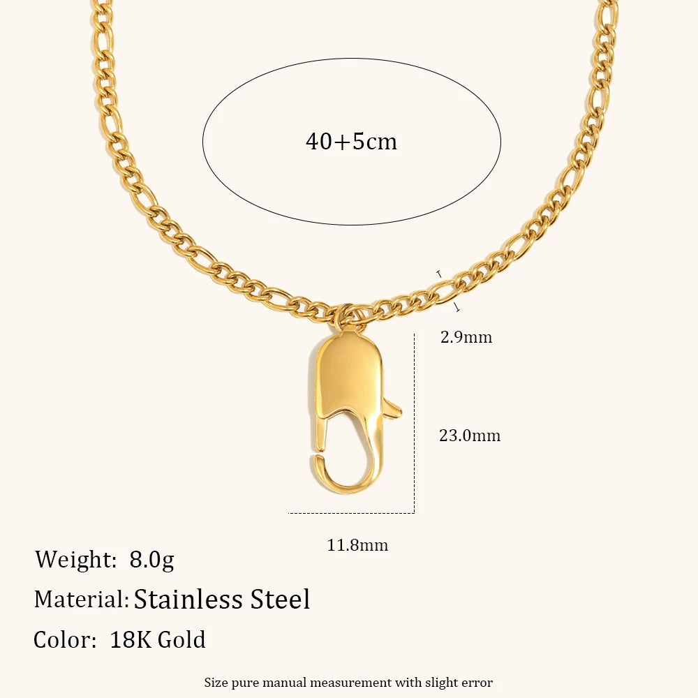 DIY O-Spring Buckle Chain Necklace